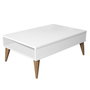 Hanah Home Mesa de Centro Blanca